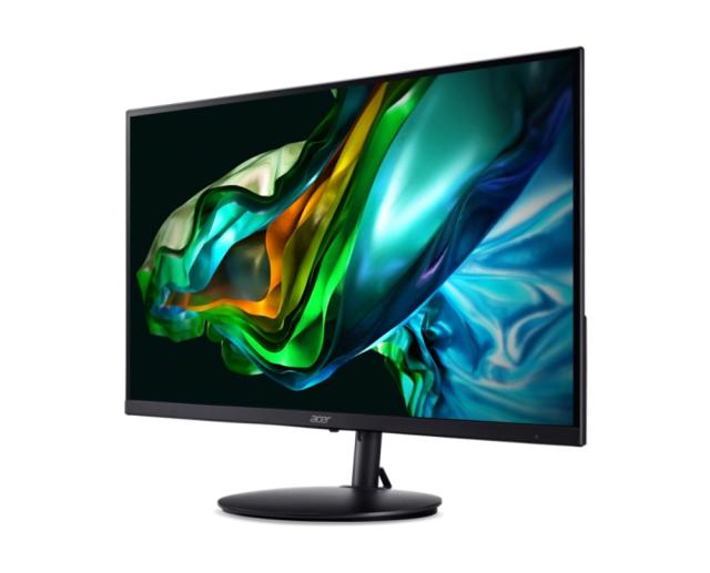 Монитор Acer SH242YEbmihux, 23.8", IPS, Anti-Glare, FHD 1920x1080, ZeroFrame, FreeSync, 100Hz, 1ms (VRB), 100M:1, 250 cd/m2, HDMI, 1xUSB Type -C (65W), Speakers 1Wx2, Audio out, VESA, Tilt, Swivel 360',Heght Adj.Bluelight shield, Flicker-Less, Black