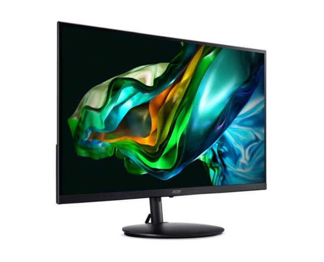 Монитор Acer SH242YEbmihux, 23.8", IPS, Anti-Glare, FHD 1920x1080, ZeroFrame, FreeSync, 100Hz, 1ms (VRB), 100M:1, 250 cd/m2, HDMI, 1xUSB Type -C (65W), Speakers 1Wx2, Audio out, VESA, Tilt, Swivel 360',Heght Adj.Bluelight shield, Flicker-Less, Black