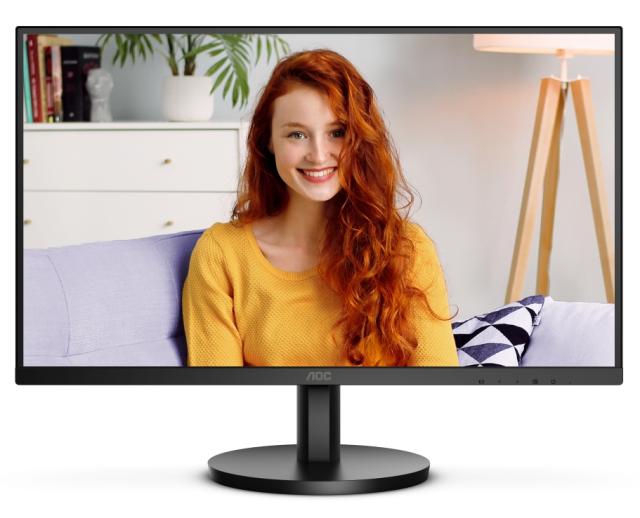 Монитор AOC 27B3HMA2, 27.0" (68.58 cm) VA WLED,  4ms GtG, 1ms MPRT, 250cd m/2, 3000:1, Adaptive Sync, FlickerFree, Low Blue Mode, 2Wx2, Tilt, D-SUB, HDMI