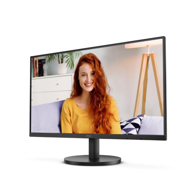 Монитор AOC 27B3HMA2, 27.0" (68.58 cm) VA WLED,  4ms GtG, 1ms MPRT, 250cd m/2, 3000:1, Adaptive Sync, FlickerFree, Low Blue Mode, 2Wx2, Tilt, D-SUB, HDMI