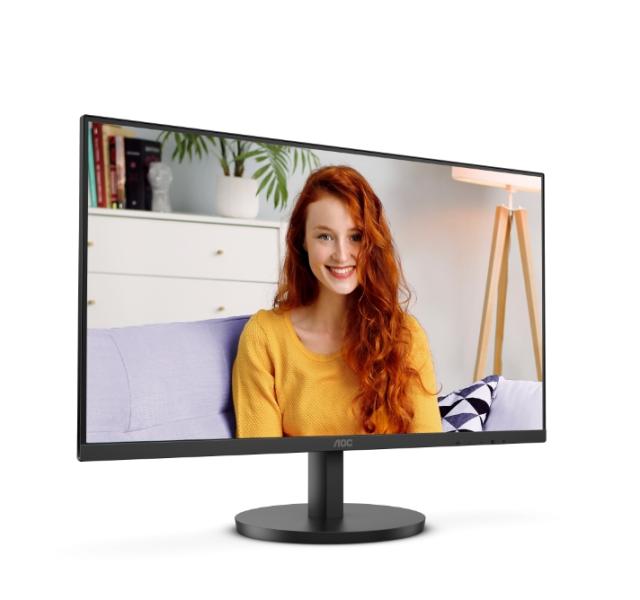 Монитор AOC 27B3HMA2, 27.0" (68.58 cm) VA WLED,  4ms GtG, 1ms MPRT, 250cd m/2, 3000:1, Adaptive Sync, FlickerFree, Low Blue Mode, 2Wx2, Tilt, D-SUB, HDMI