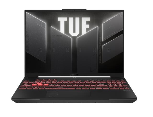 Лаптоп Asus TUF Gaming A16 FA607PI-N3010, AMD Ryzen 9 7845HX 12C (3.0/5.2GHz, 12 MB cache) 16" (40.64cm) WUXGA 165Hz IPS Anti-Glare дисплей & GF RTX 4070 8GB, 16GB DDR5, 1TB SSD NVMe, 2x USB-C, Free DOS