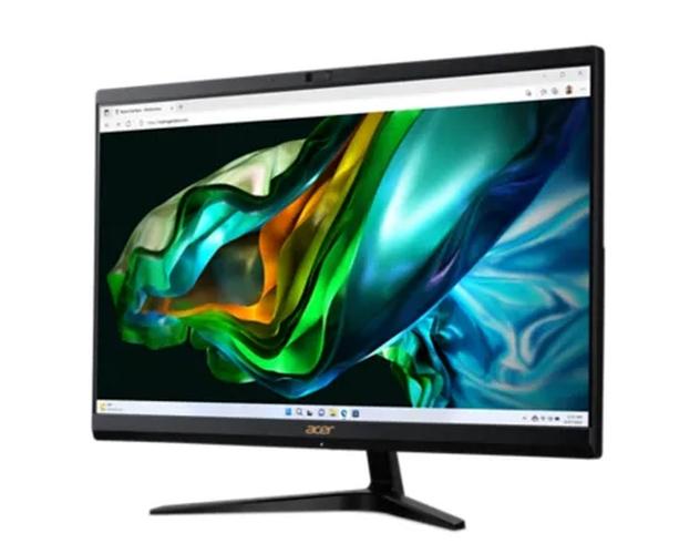 Настолен компютър - всичко в едно Acer Aspire C24-1800 23.8" FHD AiO, Intel Core i5-1335U (up to 4.60GHz, 12MB), 16GB DDR4, 1024GB SSD, Free 2.5" HDD, no DVD, Intel Iris Xe Graphics, HDMI, 3xUSB 3.2, USB C, USB 2.0, RJ-45, WiFi AX & BT, HD Cam + mic.