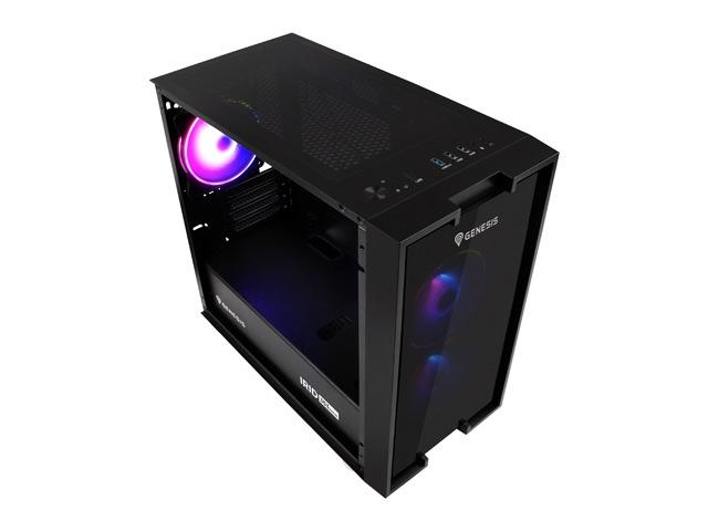 Кутия за компютър Genesis PC Case Irid 353 ARGB MATX Mini Tower Window, Black