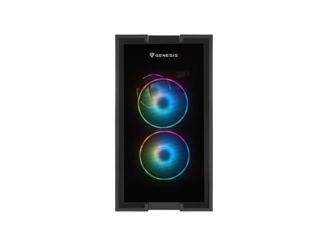 Кутия за компютър Genesis PC Case Irid 353 ARGB MATX Mini Tower Window, Black