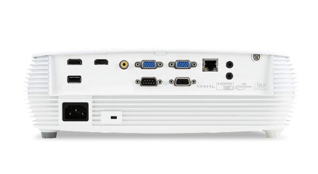 Мултимедиен проектор Acer Projector P5330W, DLP, WXGA (1280x800), 20000:1, 4500 ANSI Lumens, 3D 144Hz, VGAx2, RCA, HDMI/MHL, HDMI, Audio in, RJ45, LAN Control, Speaker 16W, Bluelight Shield, 2.73kg, White+Acer T82-W01MW 82.5" (16:10) Tripod Screen Wh