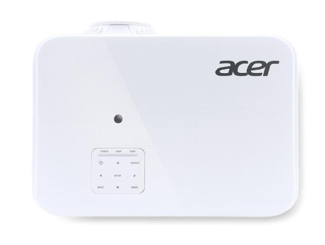 Мултимедиен проектор Acer Projector P5330W, DLP, WXGA (1280x800), 20000:1, 4500 ANSI Lumens, 3D 144Hz, VGAx2, RCA, HDMI/MHL, HDMI, Audio in, RJ45, LAN Control, Speaker 16W, Bluelight Shield, 2.73kg, White+Acer T82-W01MW 82.5" (16:10) Tripod Screen Wh