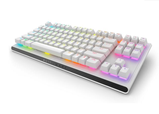Клавиатура Dell Alienware Tenkeyless Gaming Keyboard - AW420K - US (QWERTY) - Lunar Light