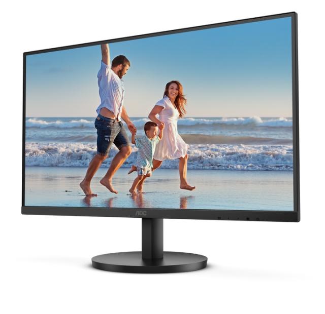 Монитор AOC Q27B3MA, 27" VA WLED, 2560x1440@75Hz, 4ms GtG, 250cd m2, 4000:1,DCR 50M:1, Adaptive Sync, FlickerFree, Low Blue Light, 2Wx2, Tilt, HDMI, DP + Neomounts Flat Screen Desk Mount (clamp/grommet), 10"-32"