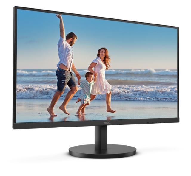 Монитор AOC Q27B3MA, 27" VA WLED, 2560x1440@75Hz, 4ms GtG, 250cd m2, 4000:1,DCR 50M:1, Adaptive Sync, FlickerFree, Low Blue Light, 2Wx2, Tilt, HDMI, DP + Neomounts Flat Screen Desk Mount (clamp/grommet), 10"-32"