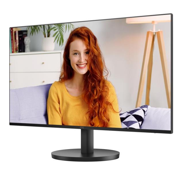 Монитор AOC 24B3HA2, 23" (58.42 cm)  IPS WLED, 4ms GtG, 1ms MPRT, 250cd m/2, Adaptive Sync, FlickerFree, Low Blue Mode, 2Wx2, Tilt, D-SUB, HDMI