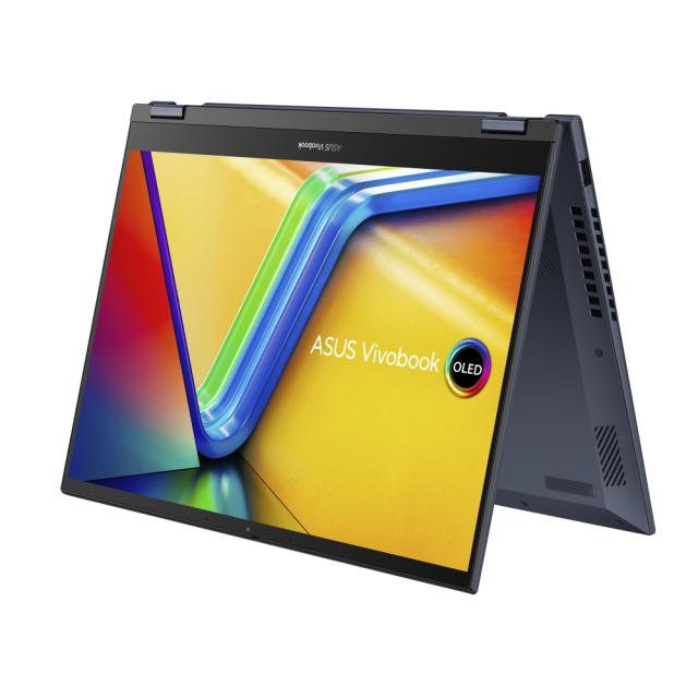 Лаптоп Asus Vivobook S Flip OLED TP3402VA-KN311W, Intel Core i5-13500H 12C (3.50 GHz, 18 MB cache) 14.0" (35.56 cm) OLED ,2.8K, 16GB DDR4, 512 GB SSD, Windows 11 Home, Blue