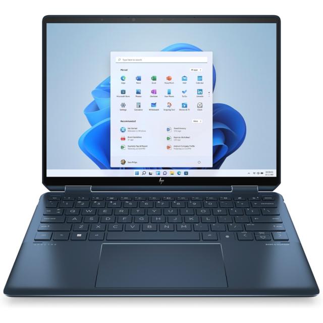 Лаптоп HP Spectre x360 14-ef2046nn, Intel Core i7-1355U 10C (up to 5GHz/12MB), 13.5" (34.29 cm) WUXGA IPS 1000 nits Privacy Touch, 32GB LPDDR4, 1TB PCIe SSD, Backlit Kbd, 4 Cell Batt, Win 11 Home