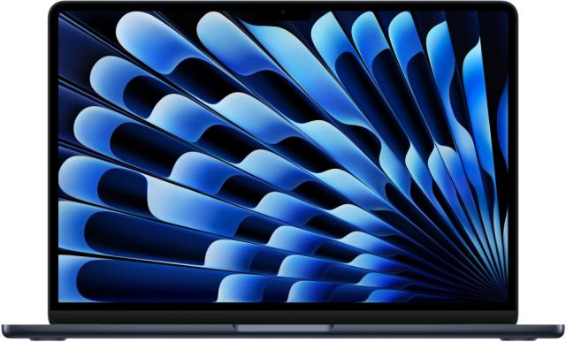 Лаптоп Apple MacBook Air 13 2024, 13.6", Apple M3 8C (3.5/4.05GHz, 20M), 8 ядра GPU Apple M3, 8GB DDR4, 256GB SSD, Midnight
