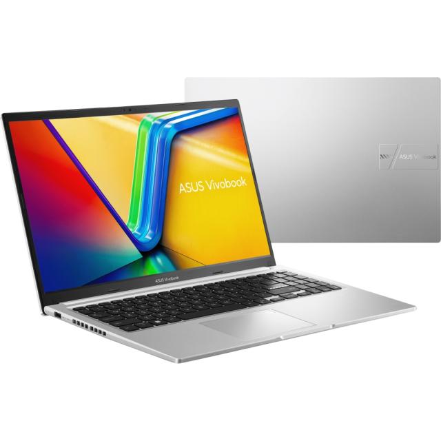 Лаптоп Asus Vivobook X1502VA-BQ298, Intel Core i7-13700H 14C (1.80 /5.00 GHz, 24 MB cache) ,15.6"FHD (1920x1080) ,16GB 512GB SSD,Intel Iris X Graphics Without OS, SILVER