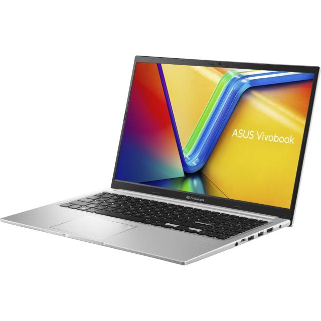 Лаптоп Asus Vivobook X1502VA-BQ298, Intel Core i7-13700H 14C (1.80 /5.00 GHz, 24 MB cache) ,15.6"FHD (1920x1080) ,16GB 512GB SSD,Intel Iris X Graphics Without OS, SILVER