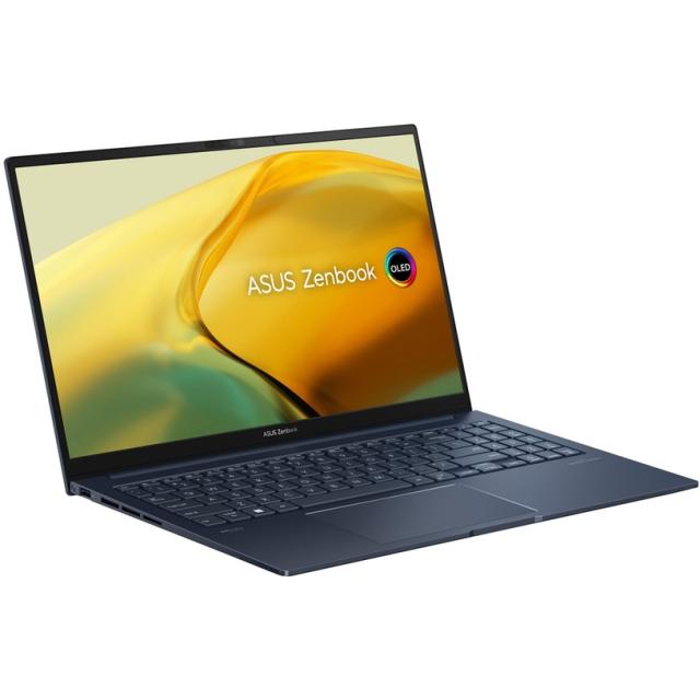 Лаптоп Asus Zenbook UM3504DA-MA280W, AMD Ryzen 5 7535U 6C (2.9/4.55GHz, 16 MB cache), 15.6" OLED, (2880 x 1620), 16GB DDR5, 512GB  SSD, Windows 11, Blue