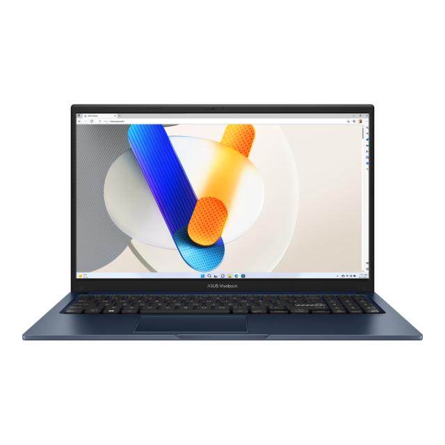 Лаптоп Asus Vivobook X1504ZA-NJ864W, Intel Core i3-1215U 6C (3.30 GHz, 10 MB cache), 15.6" FHD (1920x1080), 8GB DDR4 ,512GB SSD, Windows 11, Blue