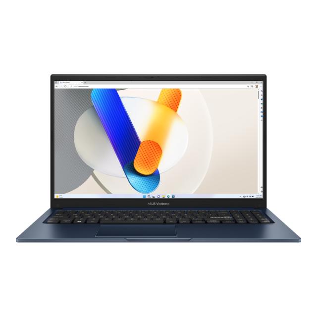 Лаптоп Asus Vivobook X1504VA-NJ668, Intel Core i3-1315U 6C (1.2 / 4.5GHz, 10MB), 15.6" FHD(1920x1080), 8GB DDR4, 512GB PCIEG3 SSD, Free DOS, Blue