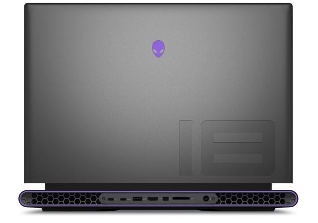 Лаптоп Dell Alienware m18 R2, Intel Core i9 14900HX (24-Core, 36MB L3 Cache, up to 5.8GHz), 18" QHD+ (2560x1600) 165Hz, 3ms, FHD IR Cam, 64 GB: 2x32 GB, DDR5, 5200 MT/s, 2TB, M.2, PCIe NVMe SSD, RTX 4090 16GB GDDR6, Wifi 7 , BT, Win11 Pro, Dark Metal