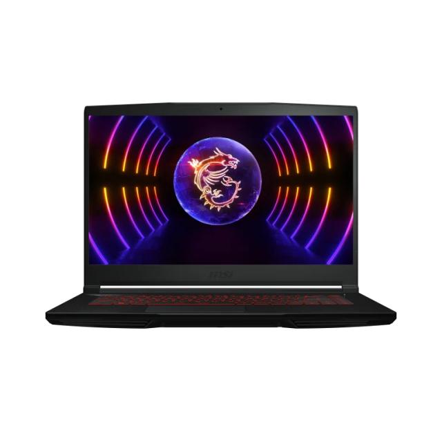 Лаптоп MSI Thin GF63 12VE, 15.6" FHD (1920x1080), 144Hz, IPS-Level, Intel Core i5-12450H 8C (1.5/4.4GHz, 12MB cache), 16GB DDR4 (2x8, 3200MHz), 1TB NVMe SSD Gen4x4, RTX 4050 6GB GDDR6 (Up to 1605MHz), Red Backlit Gaming KBD, Free DOS