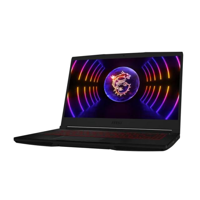 Лаптоп MSI Thin GF63 12VE, 15.6" FHD (1920x1080), 144Hz, IPS-Level, Intel Core i5-12450H 8C (1.5/4.4GHz, 12MB cache), 16GB DDR4 (2x8, 3200MHz), 1TB NVMe SSD Gen4x4, RTX 4050 6GB GDDR6 (Up to 1605MHz), Red Backlit Gaming KBD, Free DOS