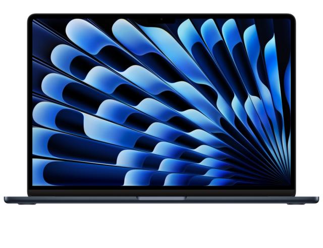 Лаптоп Apple MacBook Air 15 2024, 15.3", Apple M3 8C (3.5/4.05GHz, 20M), 10 ядра GPU Apple M3, 8GB, 256GB SSD, Midnight