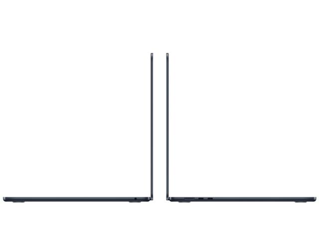 Лаптоп Apple MacBook Air 15 2024, 15.3", Apple M3 8C (3.5/4.05GHz, 20M), 10 ядра GPU Apple M3, 8GB, 256GB SSD, Midnight