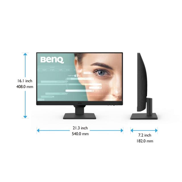 Монитор BenQ GW2490, 23.8" IPS, GtG 5ms, 1920x1080 FHD, 100Hz, 99% sRGB, Eye Care Reminder, Flicker-free, LBL+, B.I. Gen 2, 1300:1, 20M:1 DCR, 8 bit, 250cd/m2, 2xHDMI, DP, Sp.2x2W, Headphone jack, Line In, Tilt, Vesa, ES 8.0, TCO 9.0, TUV, Ultra Slim