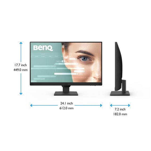 Монитор BenQ GW2790, 27" IPS, GtG 5ms, 1920x1080 FHD, 100Hz, 99% sRGB, Eye Care Reminder, Flicker-free, LBL+, B.I. Gen 2, 1300:1, 20M:1 DCR, 8 bit, 250cd/m2, 2xHDMI, DP, Sp.2x2W, Headphone jack, Line In, Tilt, Vesa, ES 8.0, TCO 9.0, TUV, Ultra Slim B