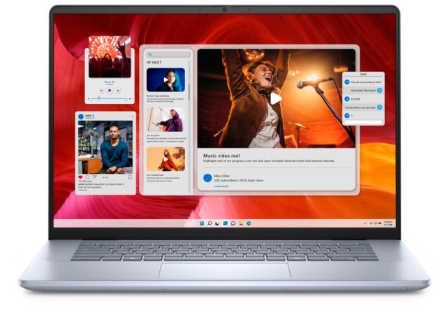 Лаптоп Dell Inspiron 7640, Intel Core Ultra 7 155H (24MB cache, 16 cores, up to 4.8 GHz), 16.0" 16:10 2.5K (2560x1600) AG 300nits WVA, 16GB, 2x8GB, LPDDR5X, 6400MT/s, 1TB M.2 PCIe NVMe, Intel Arc Graphics, Cam and Mic, Wi-Fi 6E, Backlit kbd, Win 11 H