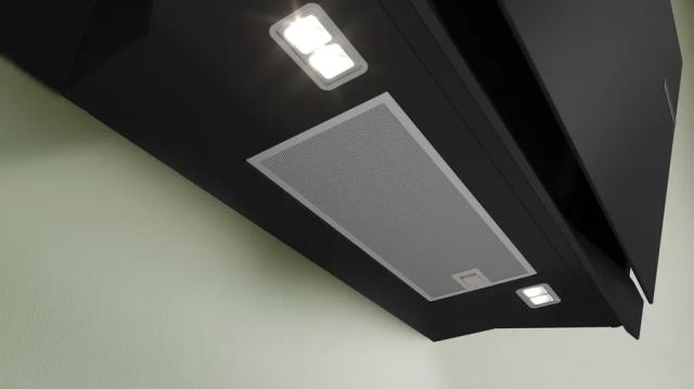 Аспиратор Bosch DWK91LT60, SER8, Wall hood 90 cm, A+, EcoSilence Drive, PerfectAir, transparent glass, black print, max 441 m3/h, 51 dB, HC