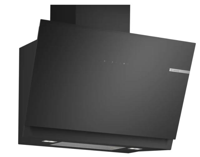 Аспиратор Bosch DWK81AN60, SER6, Wall hood 80 cm, A+, EcoSilence Drive, TouchSelect, transparent glass, black print, max 432 m3/h, 51 dB, HC