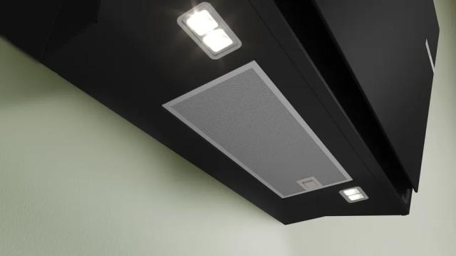 Аспиратор Bosch DWK81AN60, SER6, Wall hood 80 cm, A+, EcoSilence Drive, TouchSelect, transparent glass, black print, max 432 m3/h, 51 dB, HC