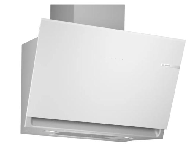 Аспиратор Bosch DWK81AN20, SER6, Wall hood 80 cm, A+, EcoSilence Drive, TouchSelect, transparent glass, white print, max 432 m3/h, 51 dB, HC
