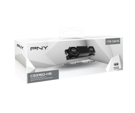 Твърд диск PNY SSD CS3150 M.2 GEN5 1TB Black Heatsink