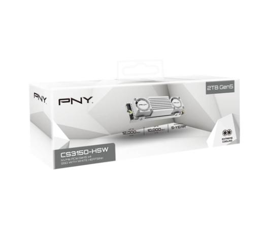 Твърд диск PNY SSD CS3150 M.2 GEN5 2TB White Heatsink