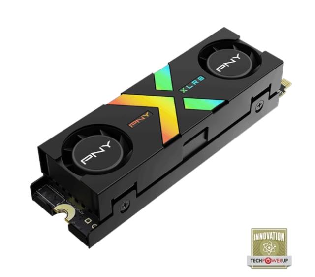 Твърд диск PNY SSD CS3150 M.2 GEN5 2TB Black Heatsink RGB