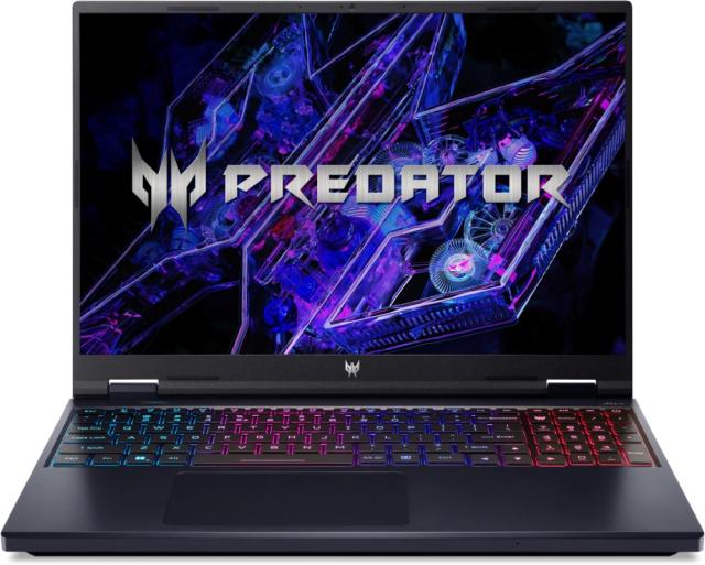 Лаптоп Acer Predator Neo, PHN16-72-90BV, Intel Core i9-14900HX 24C (2.2/5.8GHz, 36MB), 16" WQXGA (2560x1600) IPS SlimBezel 165Hz, 16GB DDR5 5600MHz, 1024GB PCIe SSD, NVIDIA RTX4060 8GB GDDR6, Killer Wi-Fi 6AX 1650i, Backlit KB, Free DOS