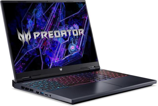 Лаптоп Acer Predator Neo, PHN16-72-90BV, Intel Core i9-14900HX 24C (2.2/5.8GHz, 36MB), 16" WQXGA (2560x1600) IPS SlimBezel 165Hz, 16GB DDR5 5600MHz, 1024GB PCIe SSD, NVIDIA RTX4060 8GB GDDR6, Killer Wi-Fi 6AX 1650i, Backlit KB, Free DOS