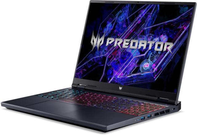 Лаптоп Acer Predator Neo, PHN16-72-90BV, Intel Core i9-14900HX 24C (2.2/5.8GHz, 36MB), 16" WQXGA (2560x1600) IPS SlimBezel 165Hz, 16GB DDR5 5600MHz, 1024GB PCIe SSD, NVIDIA RTX4060 8GB GDDR6, Killer Wi-Fi 6AX 1650i, Backlit KB, Free DOS
