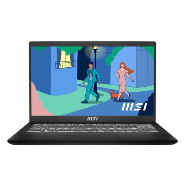 Лаптоп MSI Modern 15 B12MO, Intel Core i7-1255U 10C (1.7/4.7GHz, 12 MB), 15.6" FHD (1920x1080), IPS, Onboard DDR IV 16GB (3200MHz) , 512GB NVMe Gen3x4 SSD, Iris Xe Graphics , Intel WiFi 6, BT5.2, Single backlight KB(White), Free DOS