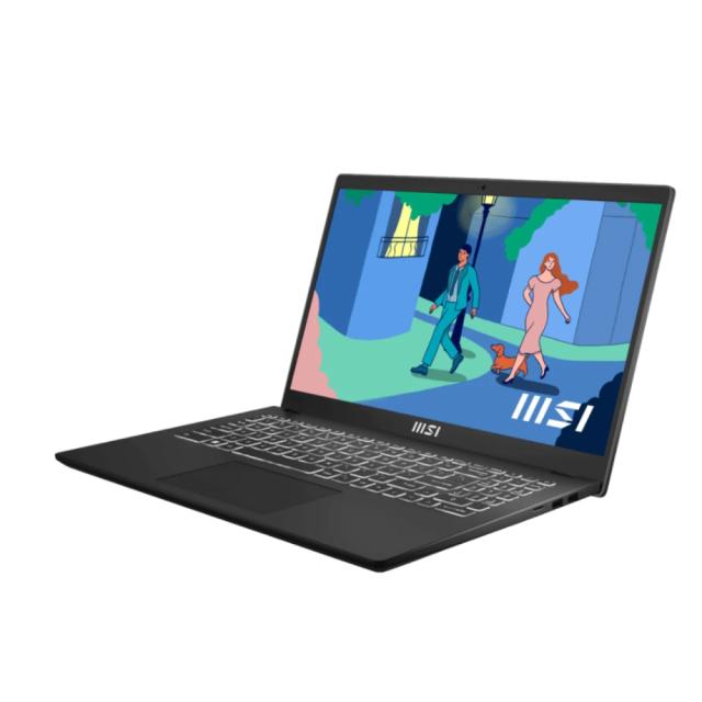 Лаптоп MSI Modern 15 B12MO, Intel Core i7-1255U 10C (1.7/4.7GHz, 12 MB), 15.6" FHD (1920x1080), IPS, Onboard DDR IV 16GB (3200MHz) , 512GB NVMe Gen3x4 SSD, Iris Xe Graphics , Intel WiFi 6, BT5.2, Single backlight KB(White), Free DOS