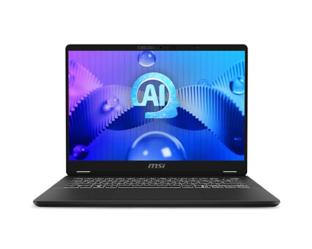 Лаптоп MSI Prestige 14 AI Studio C1UDXG, Intel Core Ultra 7 155H,  16C (1.4/4.80 GHz, 24MB), 14" 16:10 FHD+ (1920x1200), 144hz, RTX 3050 6GB GDDR6, 32GB DDR5 5600 (16GBx2), 1TB NVMe PCIe Gen4x4 SSD, Wi-Fi 7, Gb LAN, Windows 11 Home, Single Backlit KB