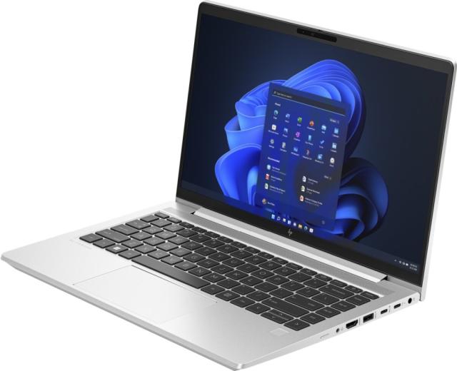 Лаптоп HP EliteBook 640 G10 Pike Silver, Intel Core i5-1335U, 10C (3.4GHz/4.6Ghz, 12MB), 14" FHD IPS AG, 16GB 3200Mhz 1DIMM, 512GB PCIe NVMe SSD, WiFi 6E + BT 5.3, FPR, Smart Card Reader, Intel XMM 7560 R+ LTE, Backlit Kbd, 3C Batt, Win 11 Pro