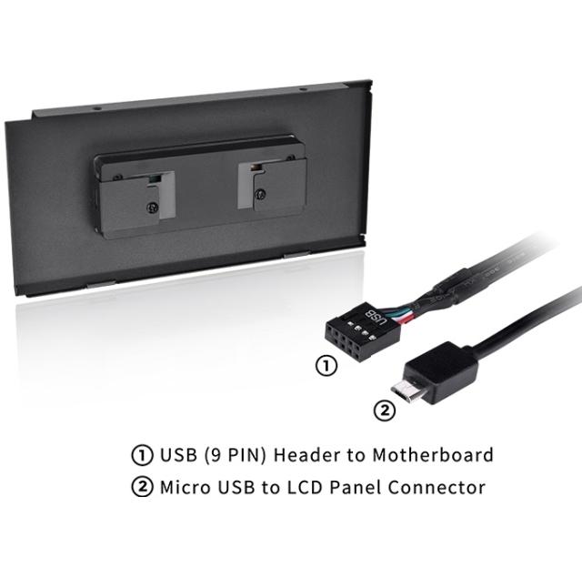 Аксесоар Thermaltake LCD Panel Kit Black ( 3.9" LCD R2 Panel for Ceres 500 TG ARGB )