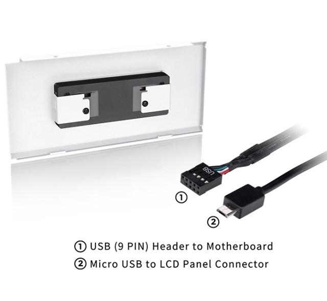 Аксесоар Thermaltake LCD Panel Kit Snow ( 3.9" LCD R2 Panel for Ceres 500 TG ARGB Snow )