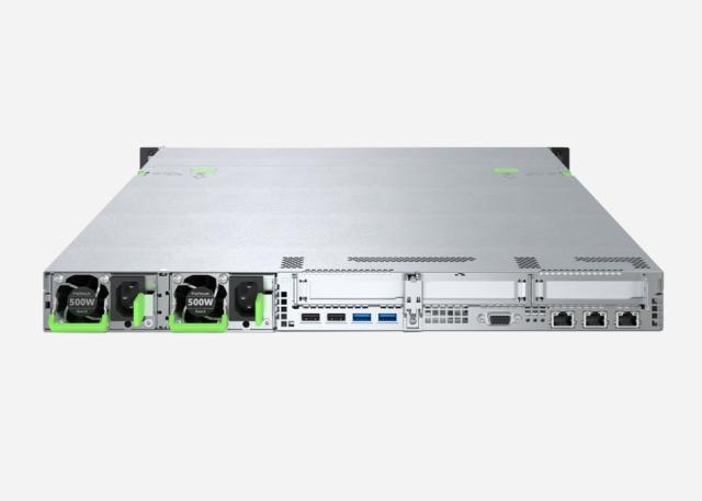 Сървър FFujitsu PRIMERGY RX1330 M5, Intel Xeon E-2388G, 1x32GB U 3200 1R, 2x480GB SSD 2.5"HP, Nvidia T400 4GB GDDR6, BKit 4x2.5" SAS/SATA HP, 2x SSD M.2, Rack Mount kit, IRMCS6 ELCM Lic, 500W PS, hot plug, titanium (96% effic.), FTS wide/FTS, No powe