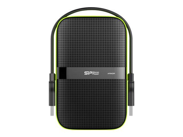 Външен диск SILICON POWER External HDD Armor A60 4TB, 2.5" USB 3.0 IPX4, Black 