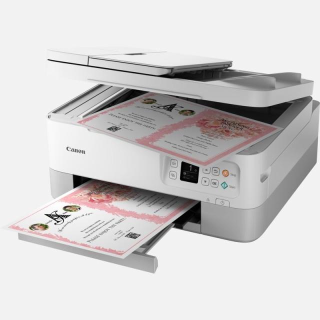 Мастилоструйно многофункционално устройство Canon PIXMA TS7451 All-In-One, White